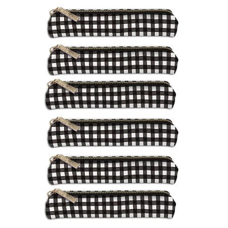 Pukka Pads Slim Pencil Case, Buffalo Check, 6PK 9185-CD